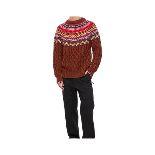 Pattern Jacquard Sweater