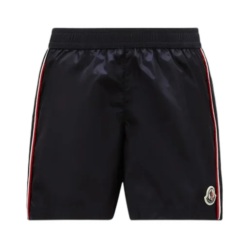 Tricolour-Trimmed Swim Shorts