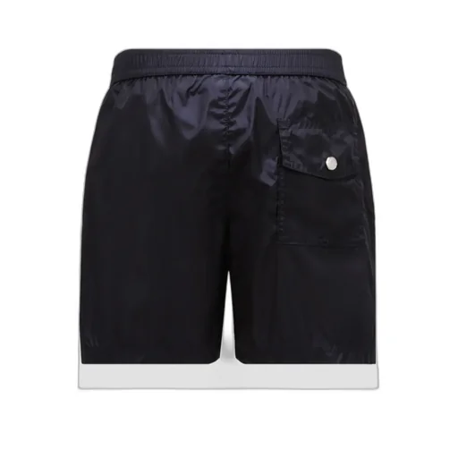 Tricolour-Trimmed Swim Shorts