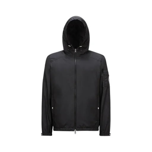 Etiache Zip-Up Hooded Rain Jacket