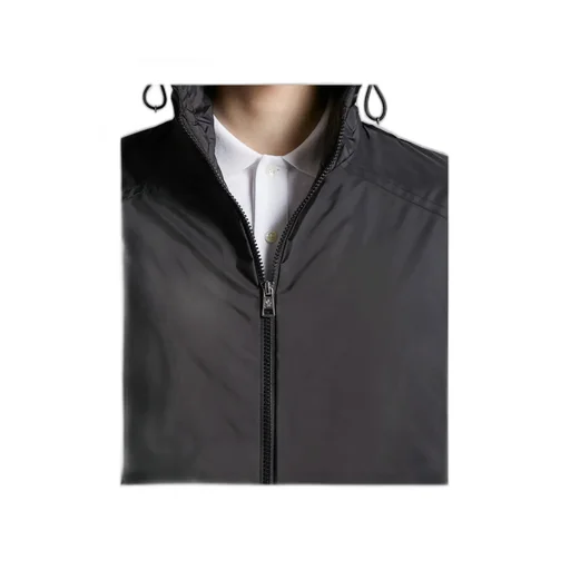 Etiache Zip-Up Hooded Rain Jacket