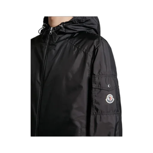 Etiache Zip-Up Hooded Rain Jacket