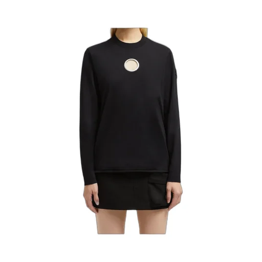 Long Sleeve Eyelet Cotton T-Shirt