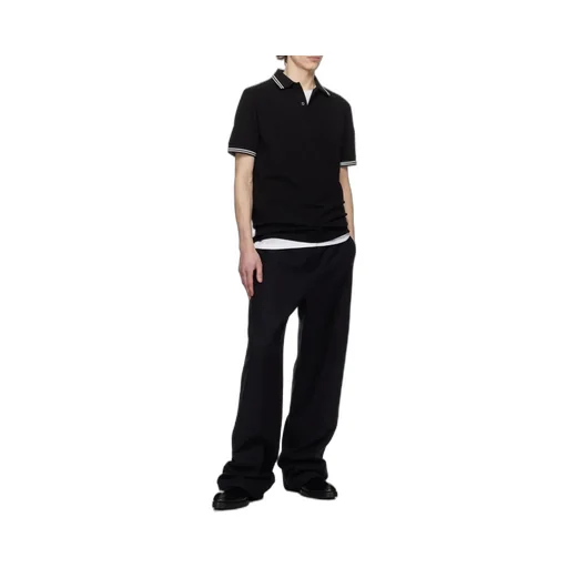 Logo Patch Short Sleeved Polo Shirt