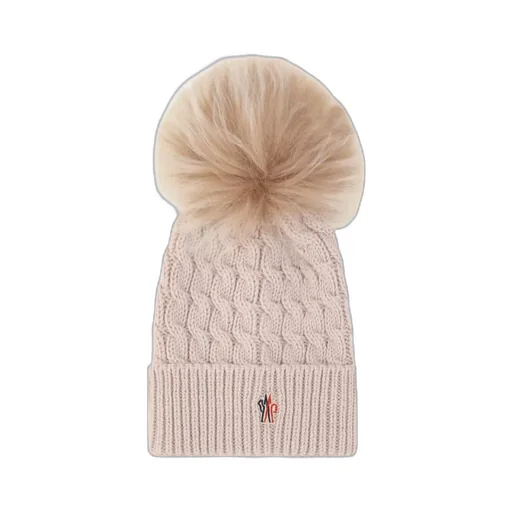 Grenoble Cable Knit Pom Pom Beanie Hat