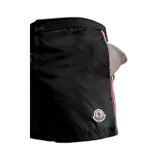 Tricolour-Trimmed Swim Shorts