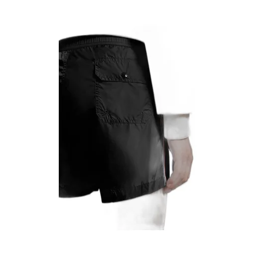 Tricolour-Trimmed Swim Shorts