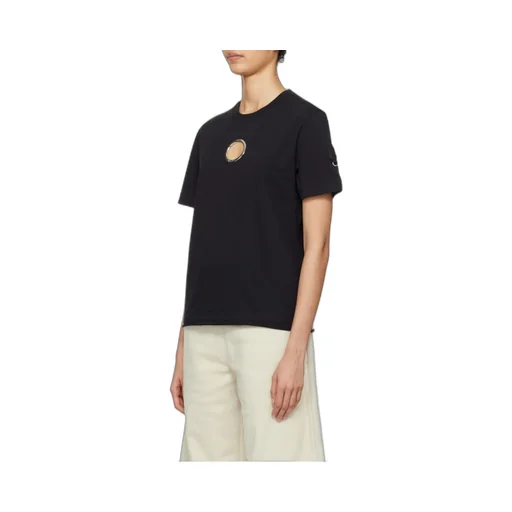 Ring-Detailed Crewneck T-Shirt