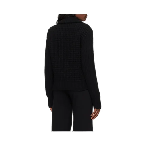 Zip-Up Padded Knit Cardigan