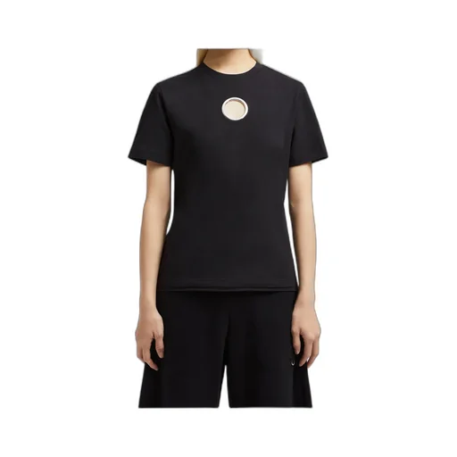 Ring-Detailed Crewneck T-Shirt