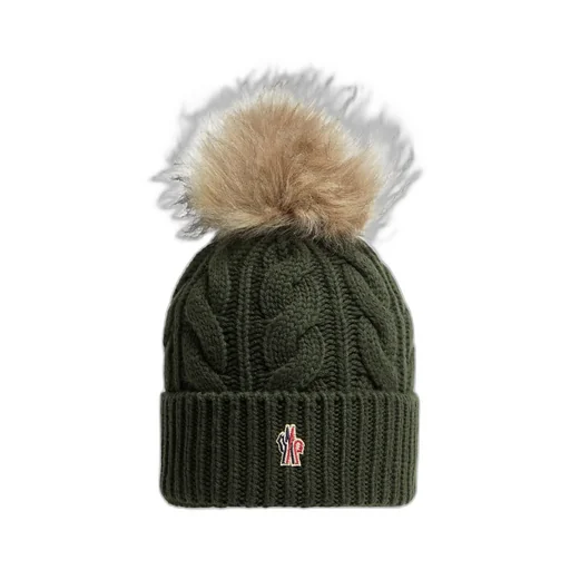 Wool & Cashmere Beanie With Pom Pom