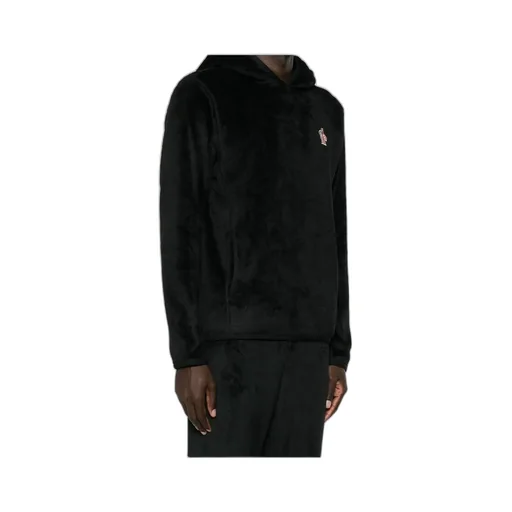 Logo Patch Fleece Hoodie