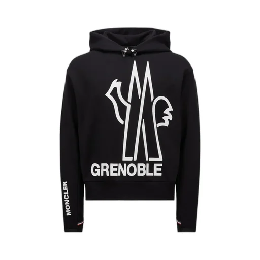 Grenoble Logo Printed Drawstring Hoodie