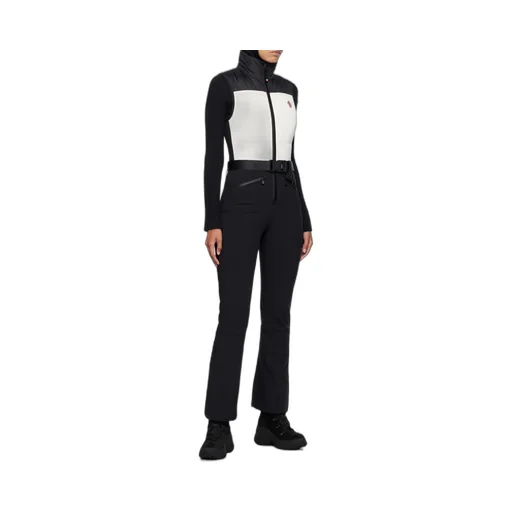 Logo Detailed Zip-Up Ski Suit