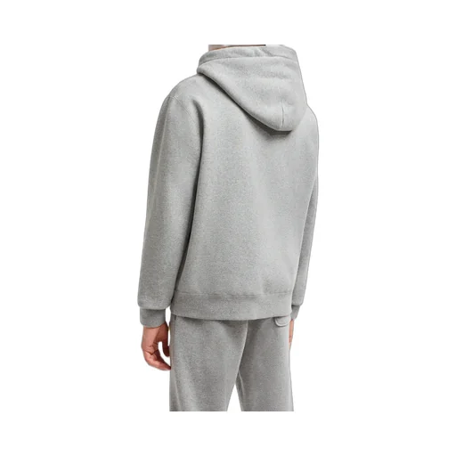 Logo Patch Zip-Up Drawstring Hoodie
