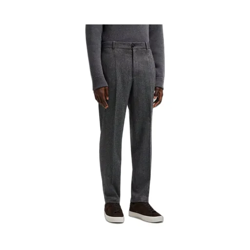 Logo Patch Straight-Leg Pants