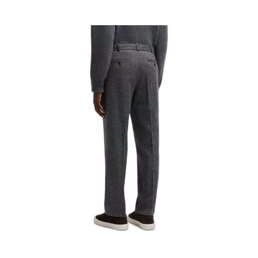 Logo Patch Straight-Leg Pants