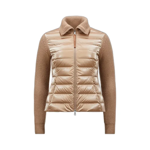 Padded Zip-Up Cardigan