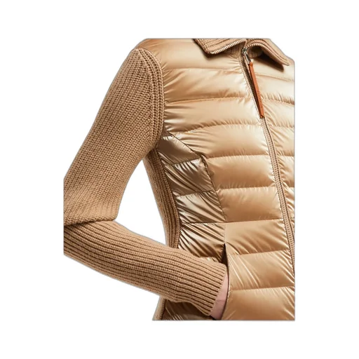 Padded Zip-Up Cardigan