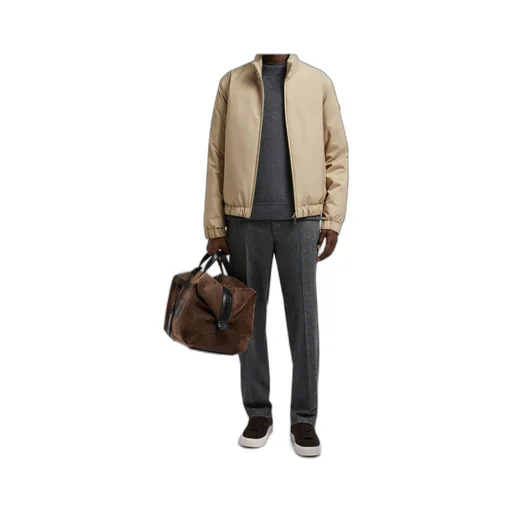 Logo Patch Straight-Leg Pants