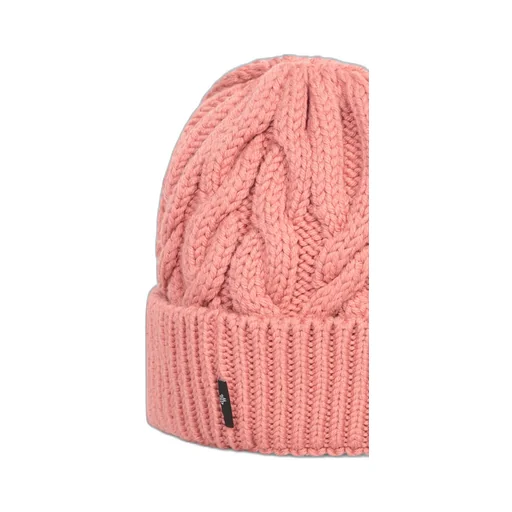 Grenoble Logo Embroidered Ribbed Beanie