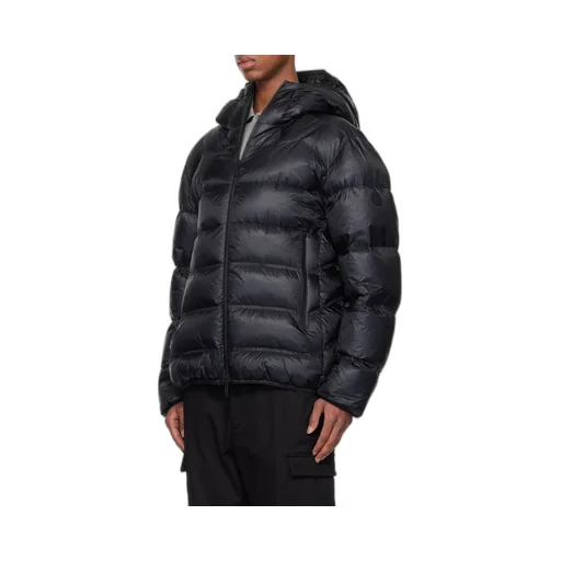 Logo-Patch Hooded Padded Jacket