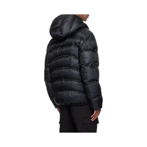 Logo-Patch Hooded Padded Jacket