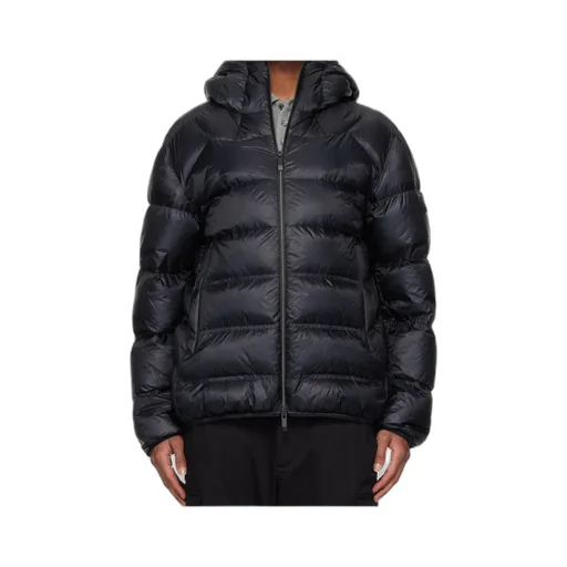 Logo-Patch Hooded Padded Jacket