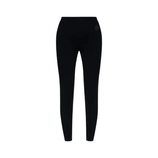 Logo Patch Ribbed Leggings