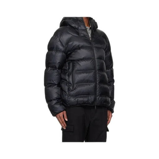 Logo-Patch Hooded Padded Jacket
