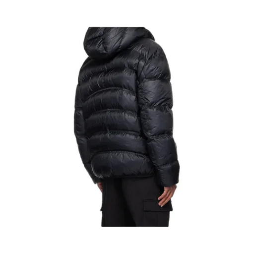 Logo-Patch Hooded Padded Jacket