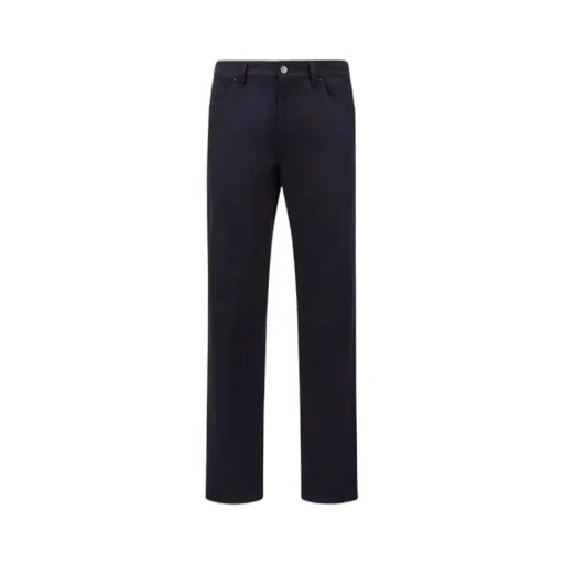 Logo Patch Straight-Leg Trousers