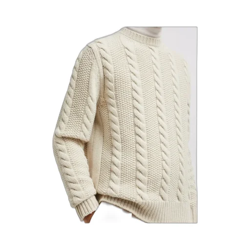 Cableknit Crewneck Sweater