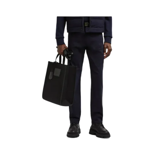 Logo Patch Straight-Leg Trousers