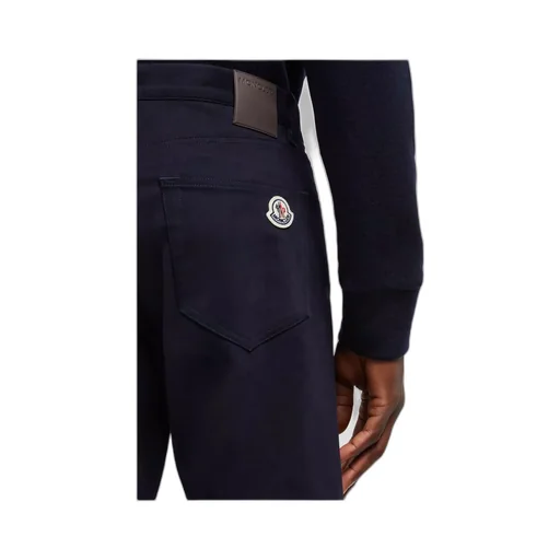 Logo Patch Straight-Leg Trousers