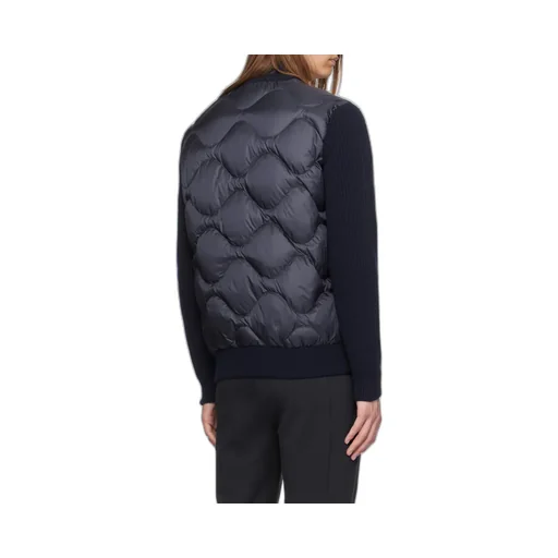 Long-Sleeved Casual Cardigan And Down Jacket