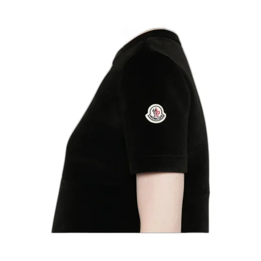 Logo Patch Velvet Mini Dress