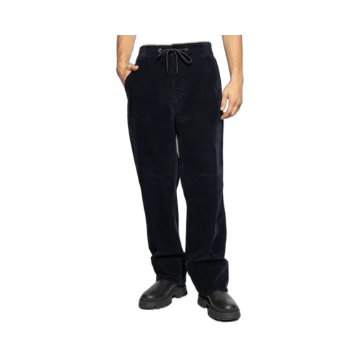Drawstring Corduroy Trousers
