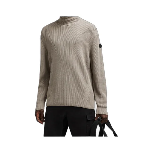 Logo Patch Turtleneck Knit Jumper