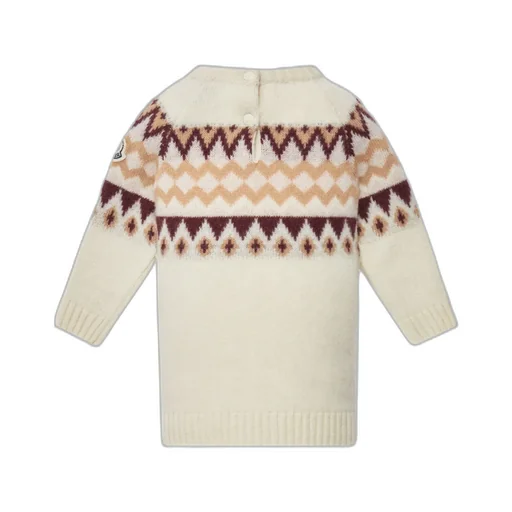 Logo Intarsia Knitted Dress