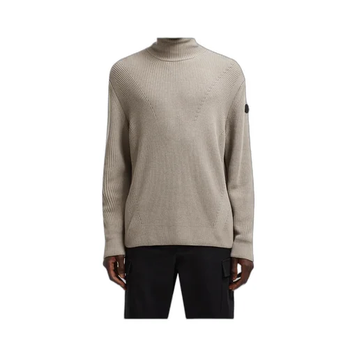 Logo Patch Turtleneck Knit Jumper
