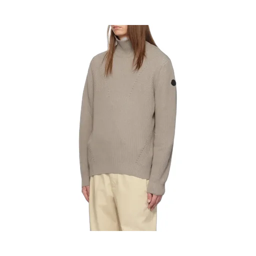 Logo Patch Turtleneck Knit Jumper