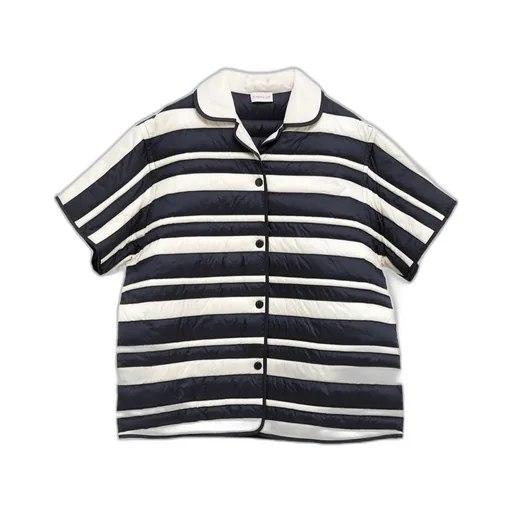 Striped Collared Short-Sleeve Shirt
