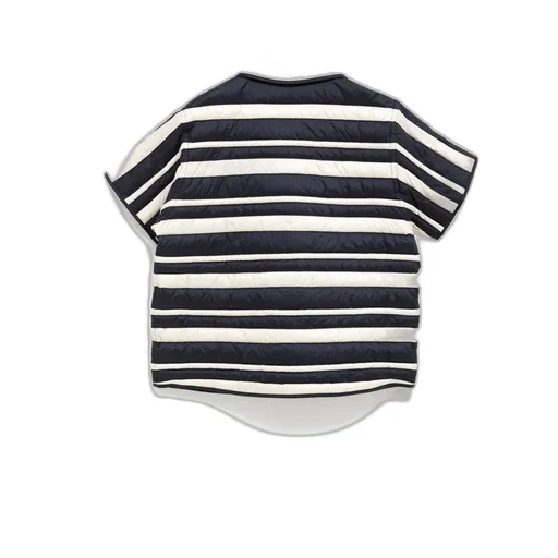 Striped Collared Short-Sleeve Shirt