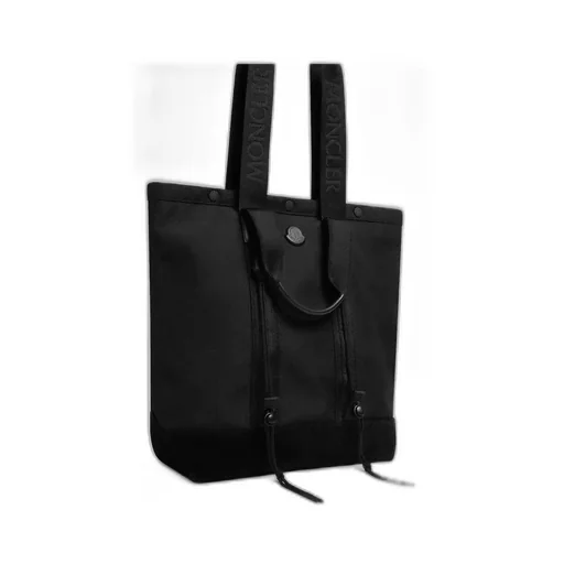Logo Patch Drawstring Tote Bag