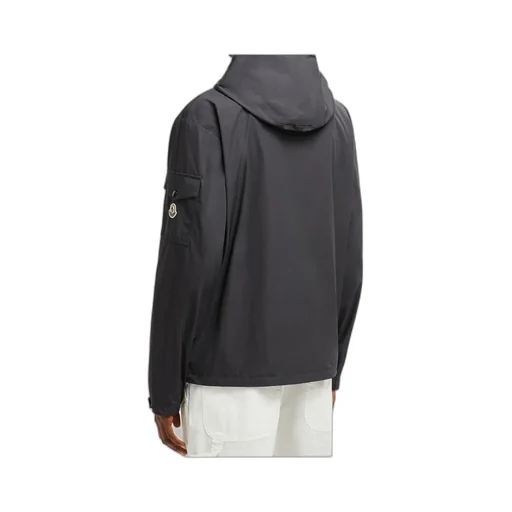 Logo Patch Hooded Jacket