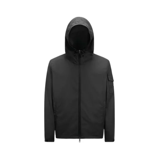 Logo Patch Hooded Jacket