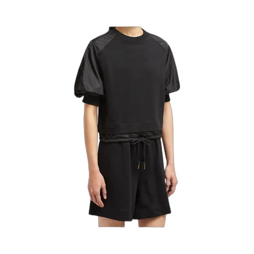 Puff Sleeve Cotton T-Shirt
