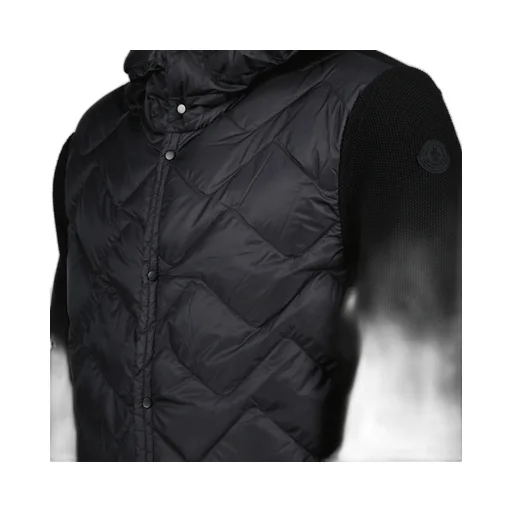 Padded Hooded Down Cardigan