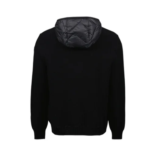 Padded Hooded Down Cardigan